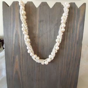1/2 Price Marked. Faux Pearls Small Medium with Gold Tone Clasp
